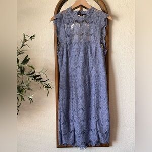 Free People Intimately Daydream Lavender Lace Open Back Slip Dress – Size L